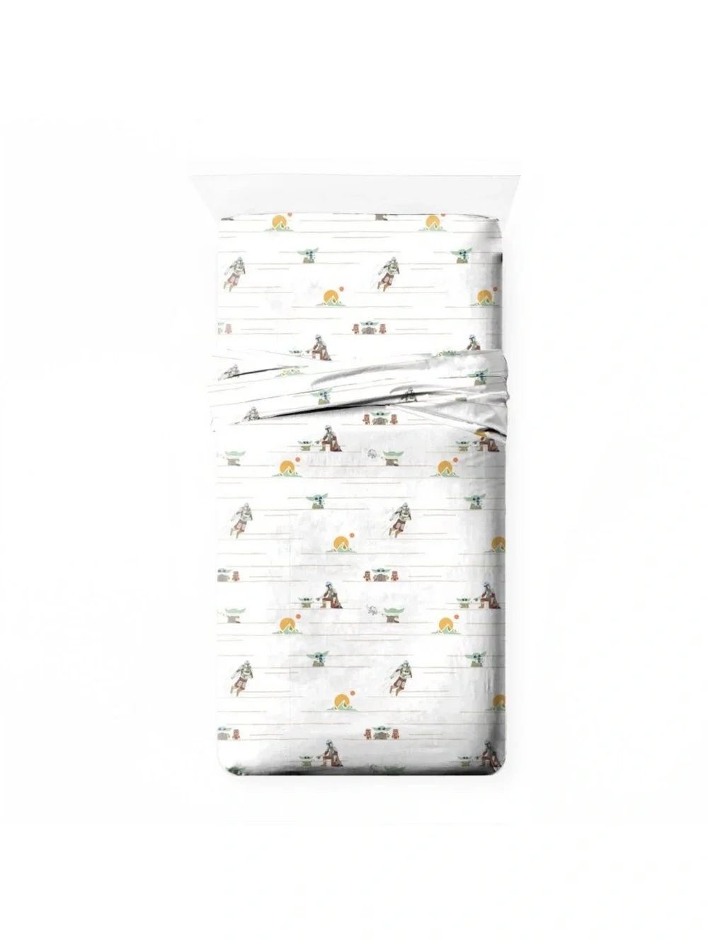 Star Wars The Mandalorian and Grogu 3-Piece Twin Bed Sheet Set